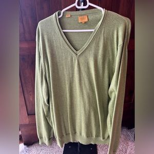 Robert Talbot Carmel Cotton Mens Pull Over Sweater Size L